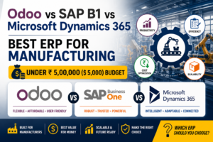 Best Manufacturing ERP Software India Under 5 Lakhs | Odoo vs SAP vs Dynamics