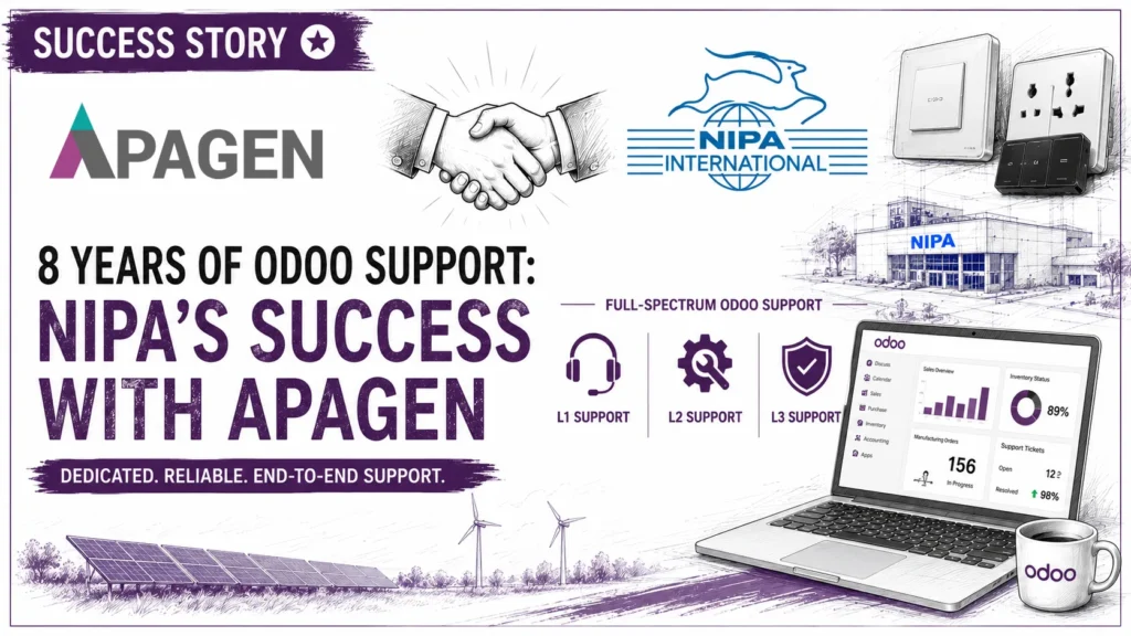 Odoo Support success story for NIPA International