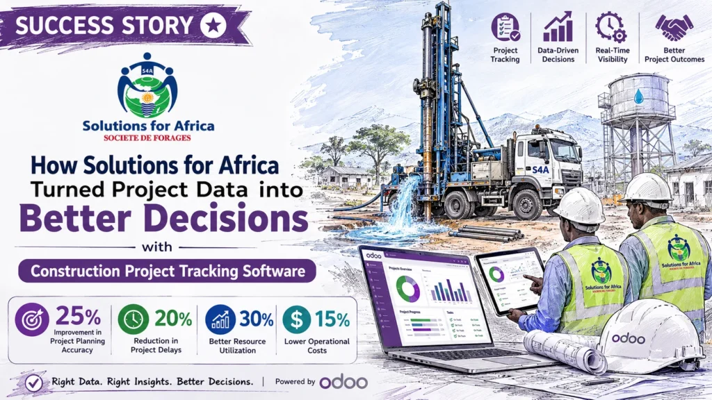 Solutions 4 Africa using Construction Project Tracking Software for better project decisions.