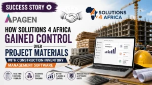 Construction inventory management software success story for Solutions 4 Africa