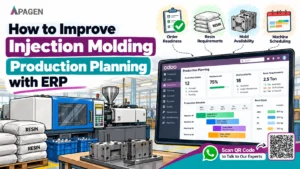 ERP dashboard for injection molding production planning showing resin requirements and order readiness