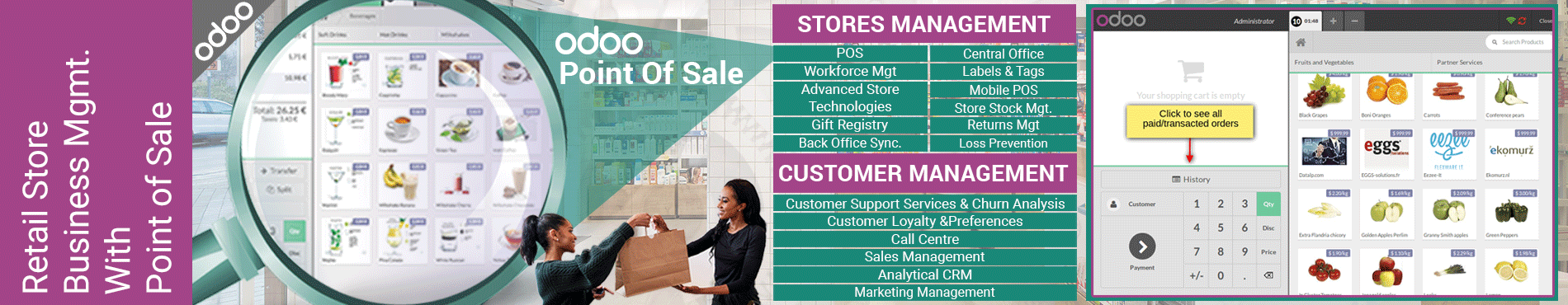odoo for Retail store